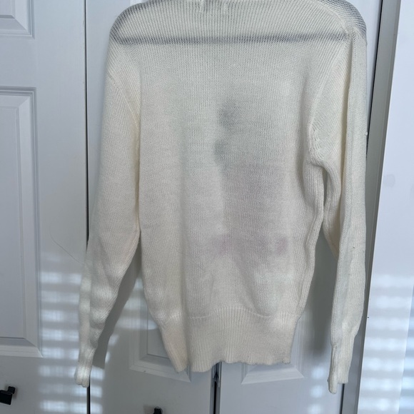 Disney White Sweater with Mickey Mouse Design - Picture 6 of 6